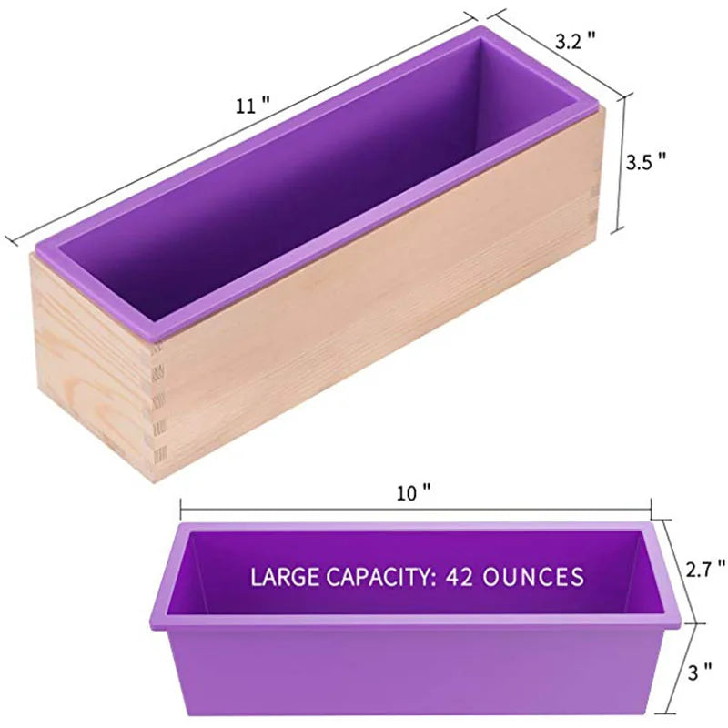 WALFOS High Quality Eco-Friendly 1200/900g Rectangle Silicone Soap