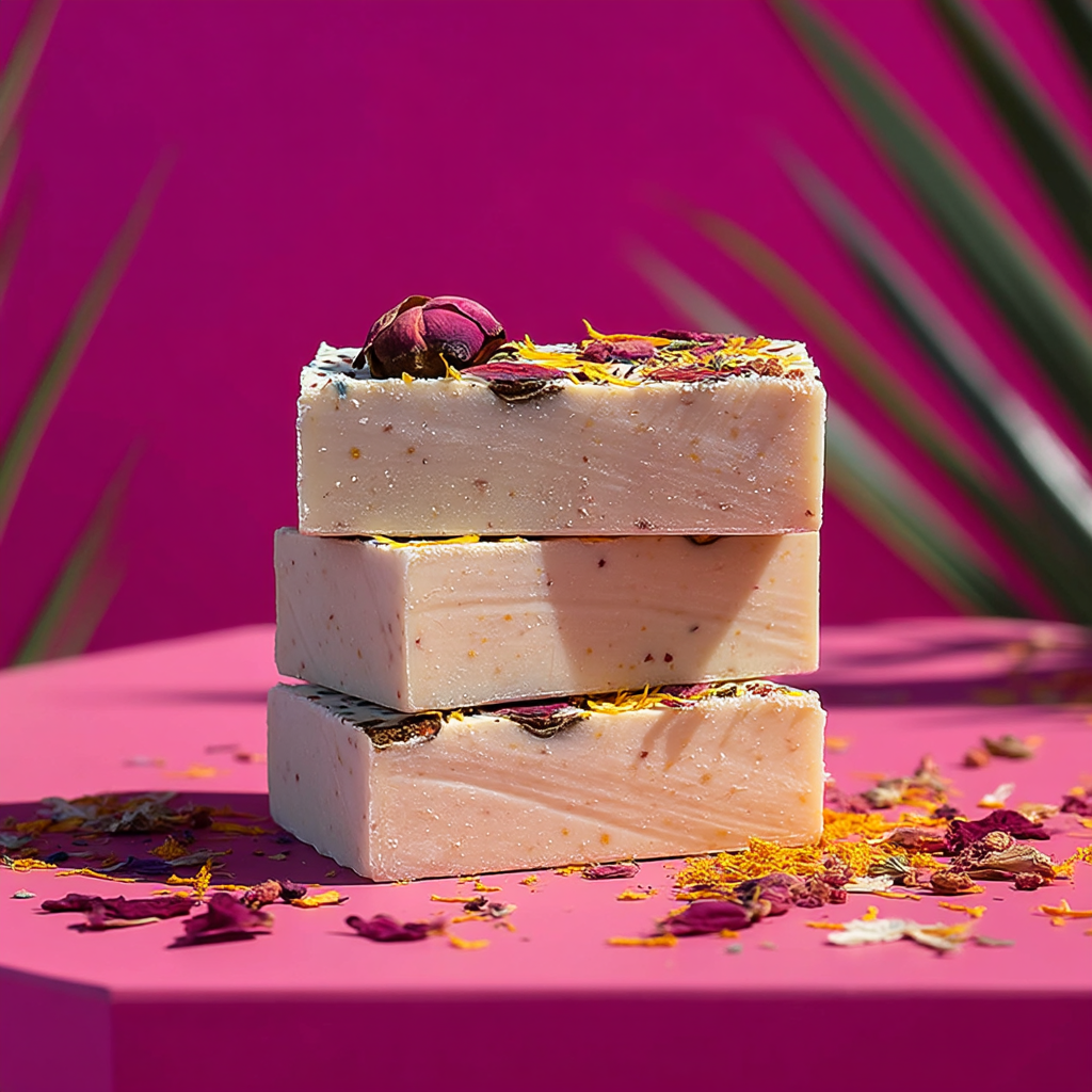 Geranium Rose Clay Soap