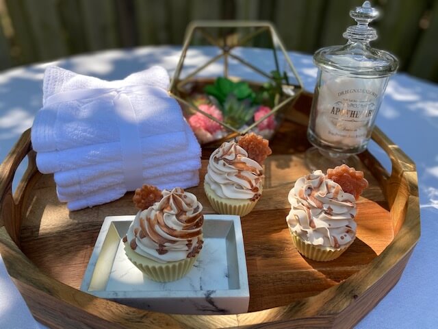 Sticky Bun Cupcake Soaps Cold Process