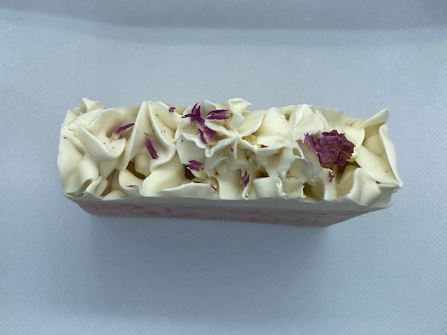 Cherry & Peach Bellini Soap with Dried Peonies