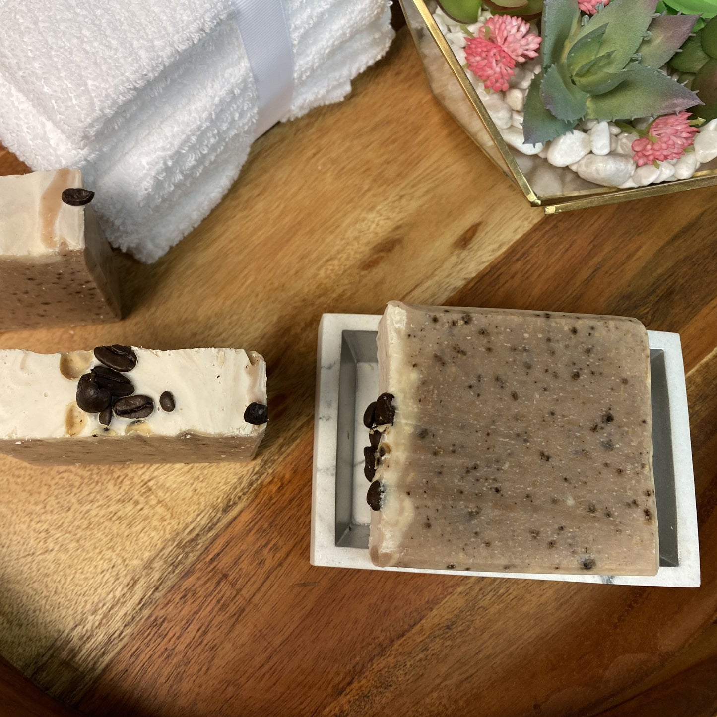Large Goats Milk Coffee Scrub Soap