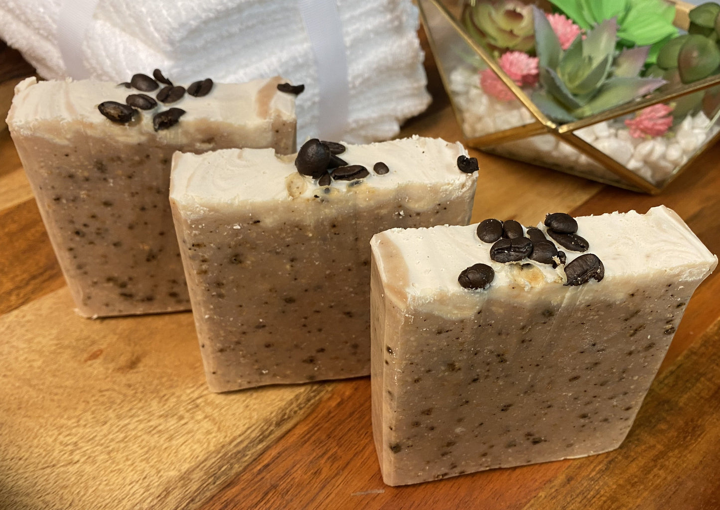 Large Goats Milk Coffee Scrub Soap