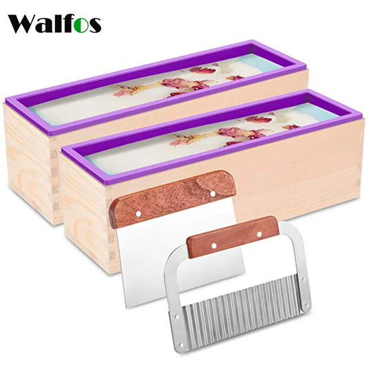 WALFOS High Quality Eco-Friendly 1200/900g Rectangle Silicone Soap