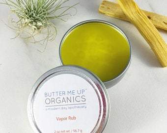 Handmade Organic Vapor Rub / Sick Balm