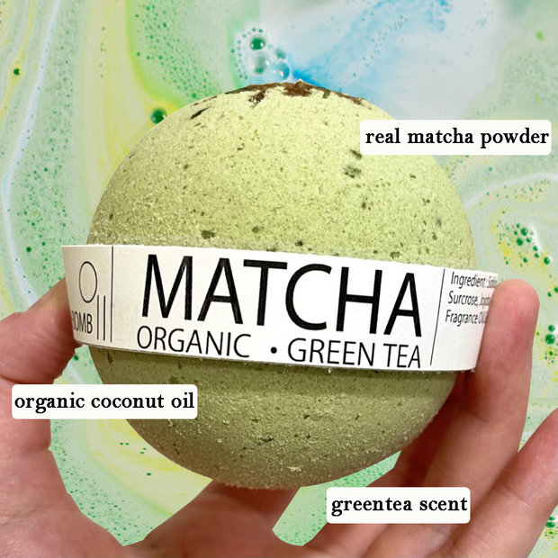 Organic Matcha Greentea Bath Bomb - 8oz