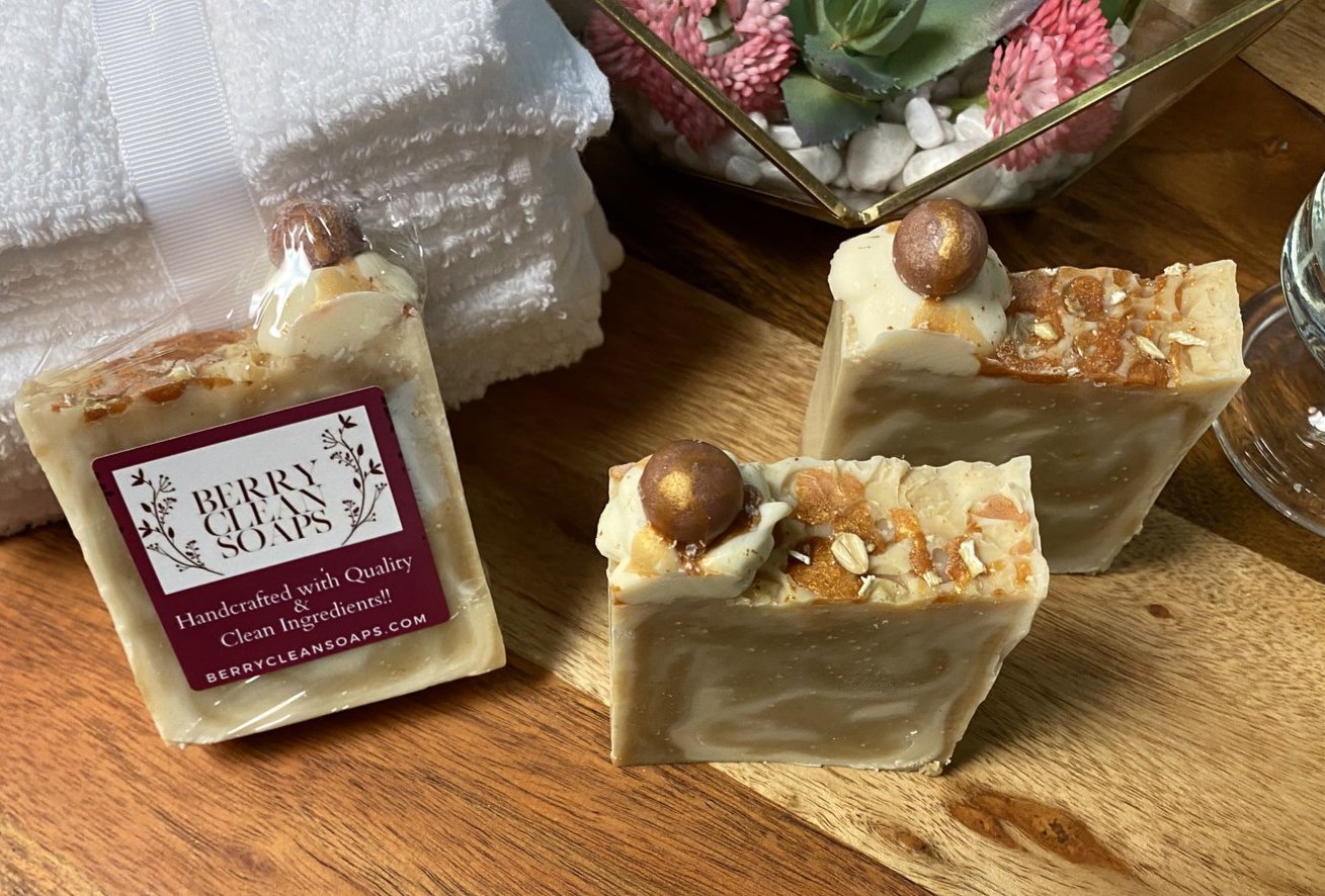 Honey Comb Oatmeal Soap with Turmeric