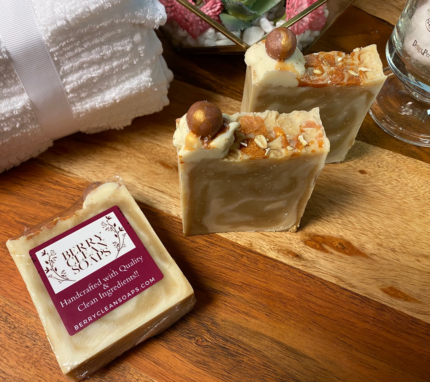 Honey Comb Oatmeal Soap with Turmeric